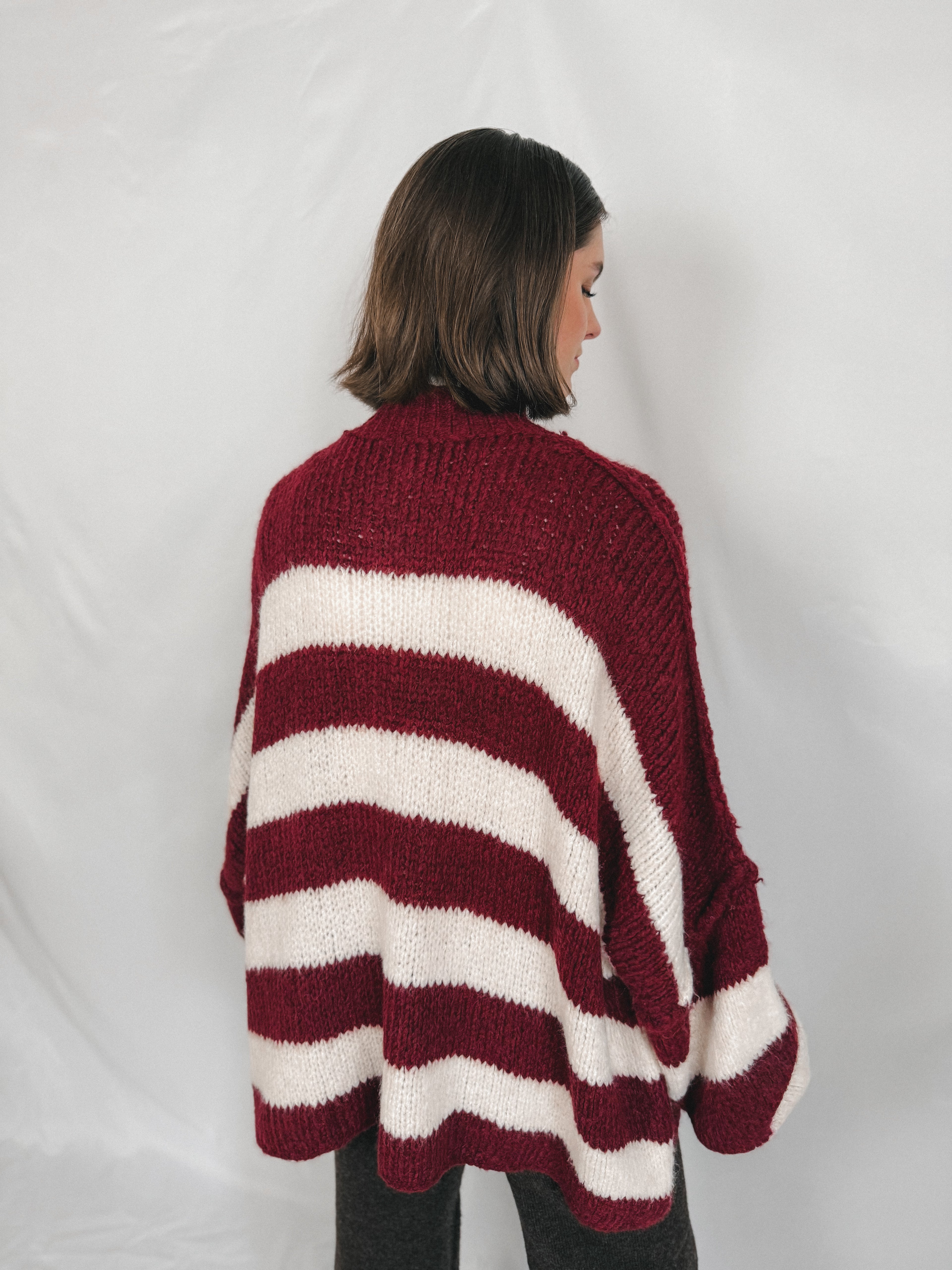 Oversized Cardigan Stripes
