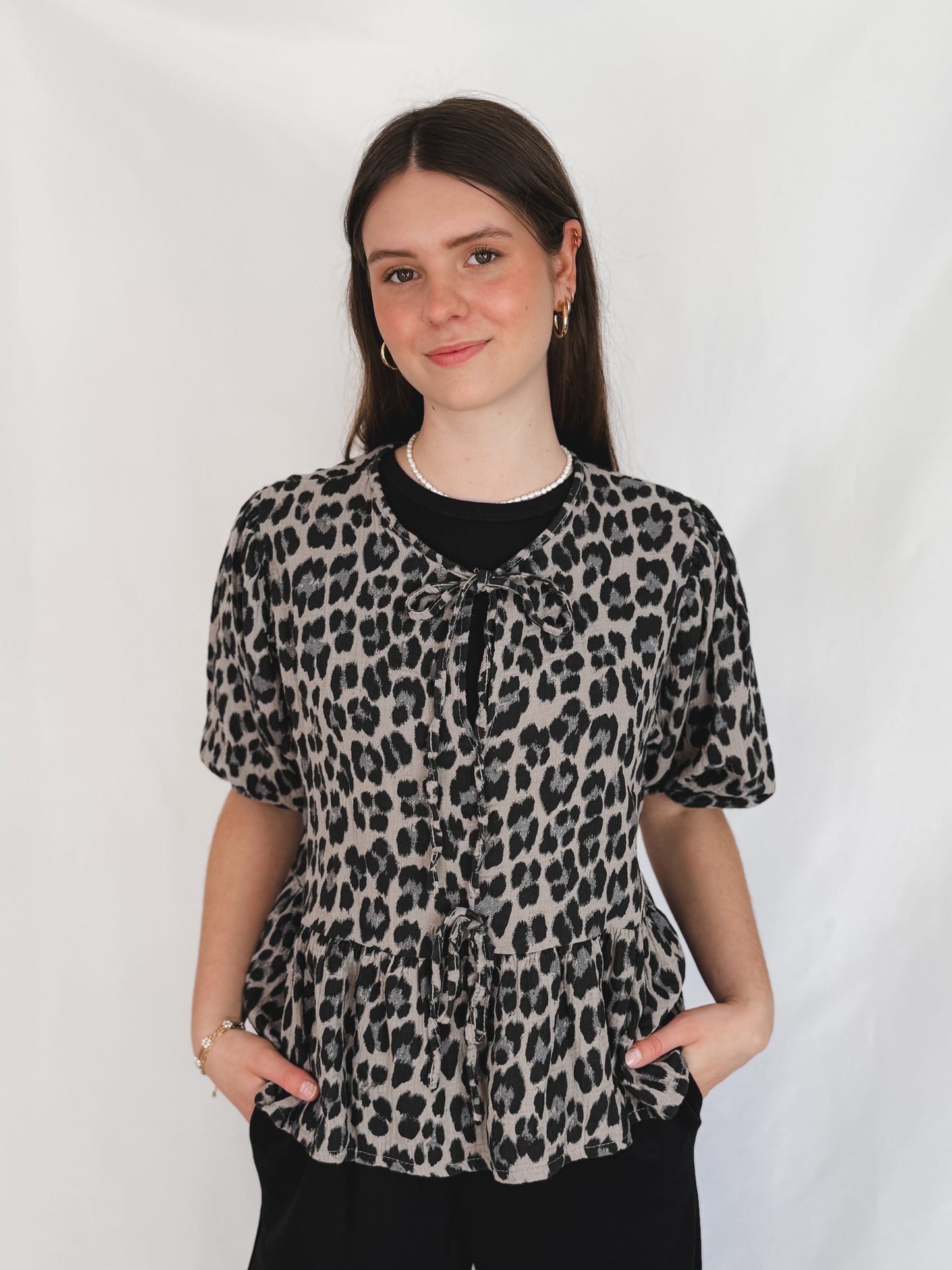 Musselin Bluse Sunny Leo