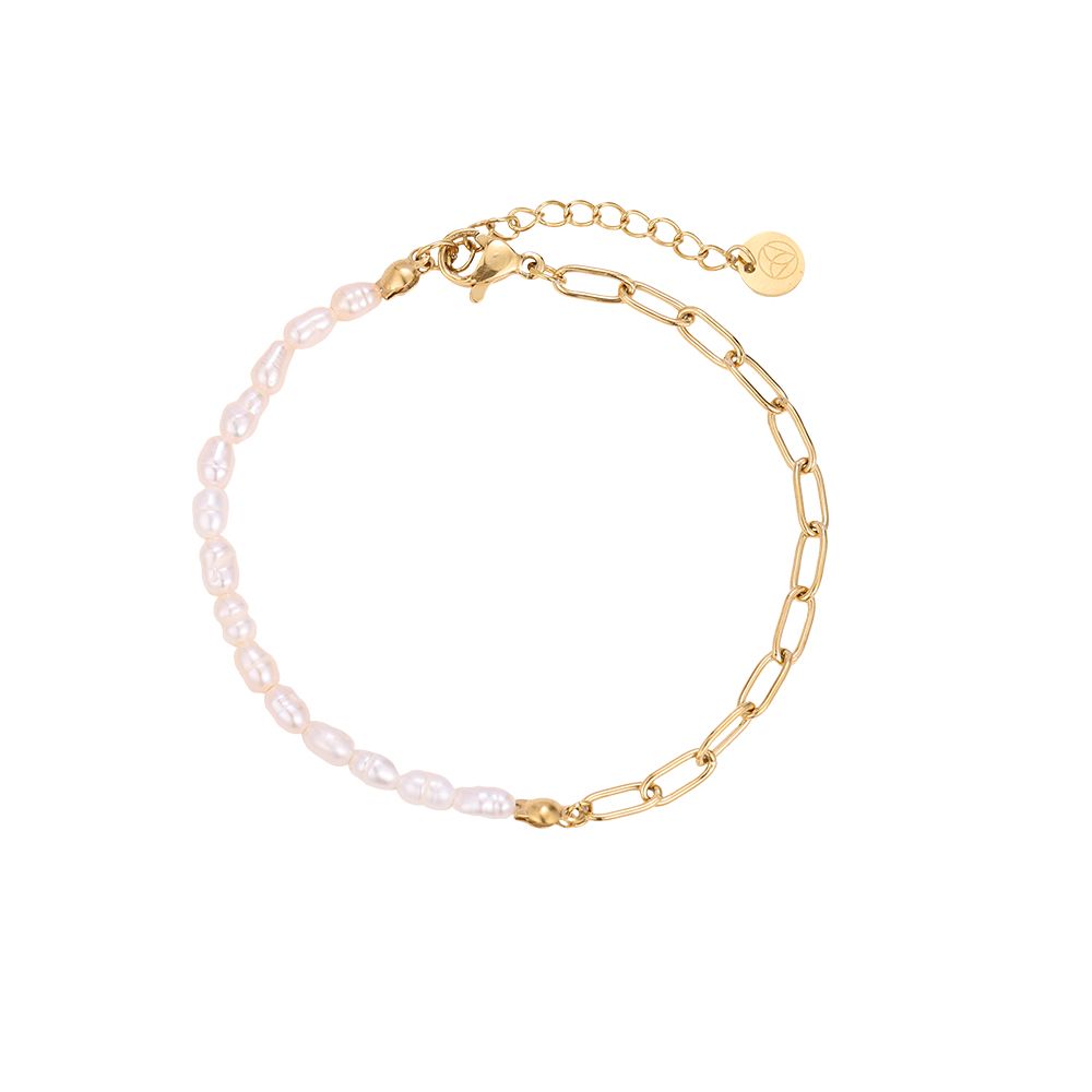 Pearl & Chain Armband