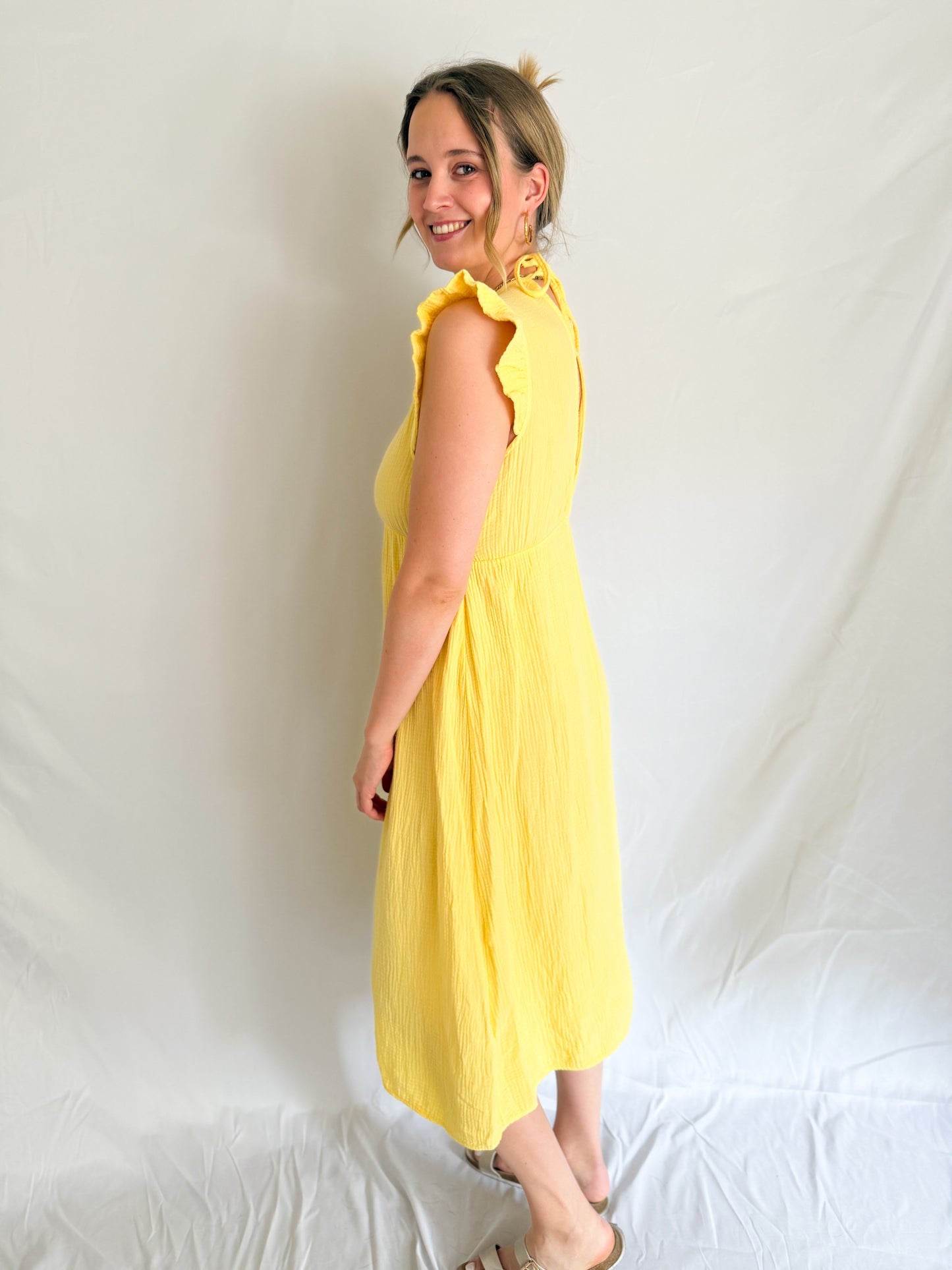 Musselin Maxikleid Sunshine