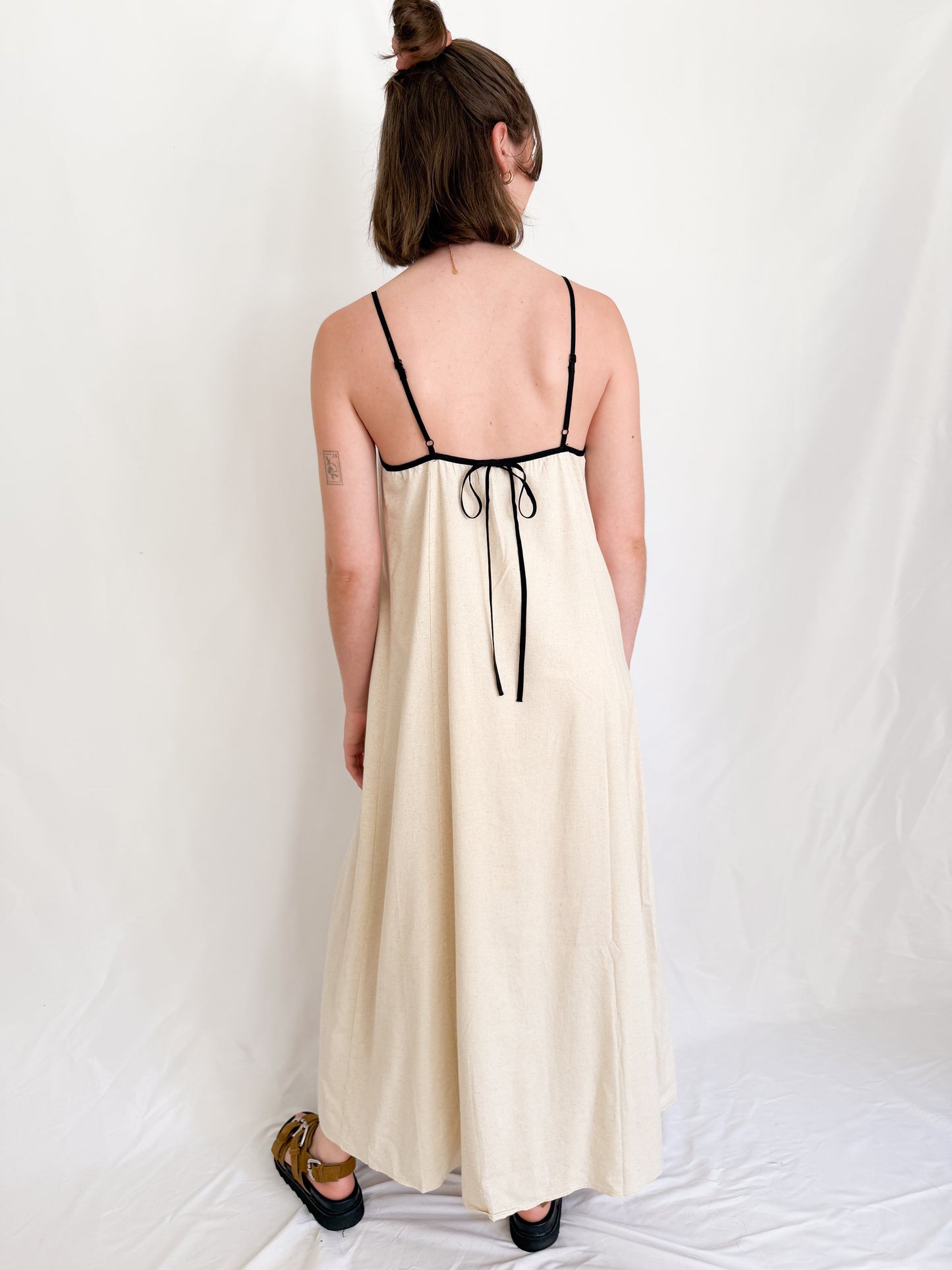 Leinen Trägerkleid