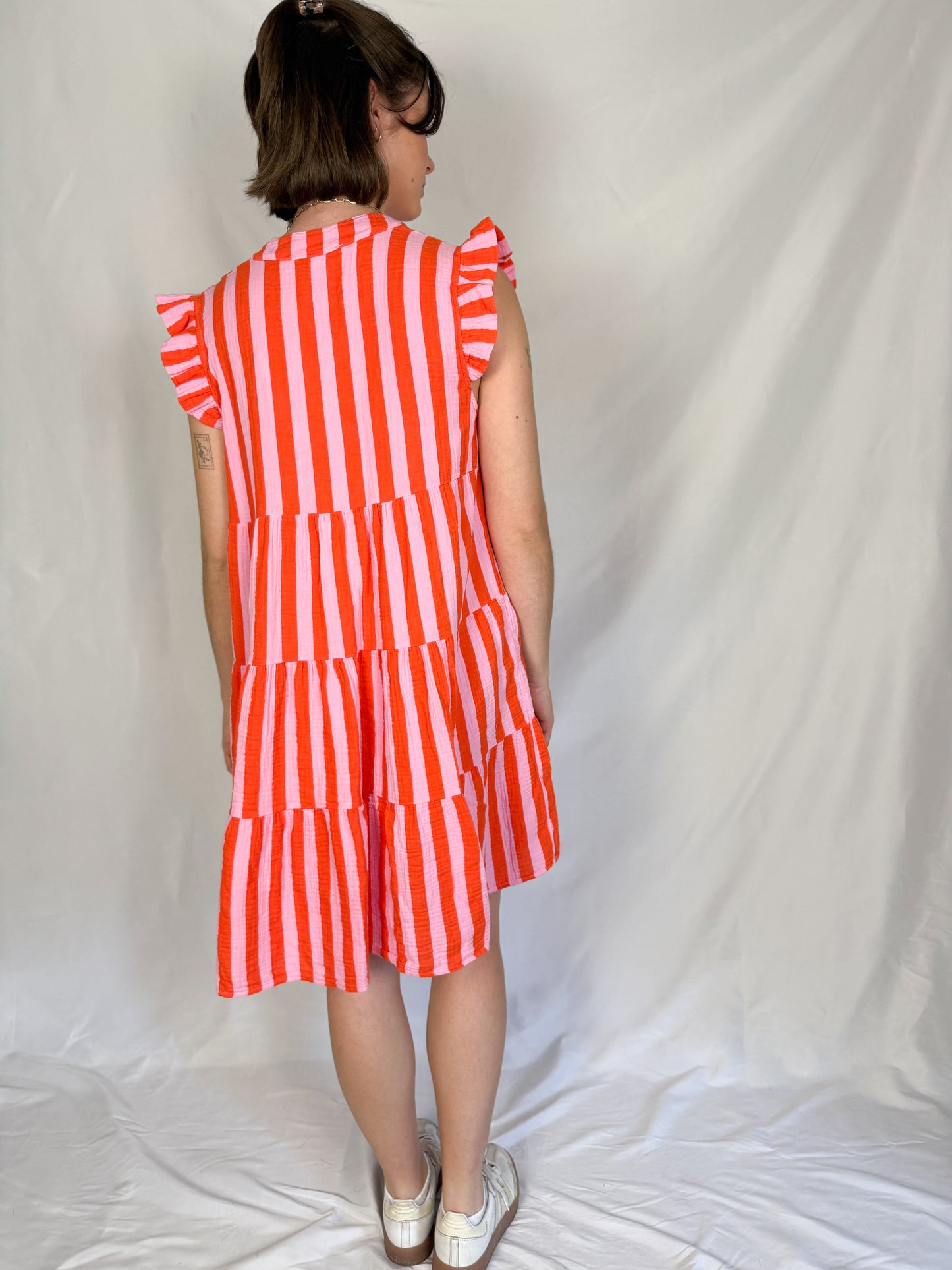 Musselin Kleid Stripes Lover