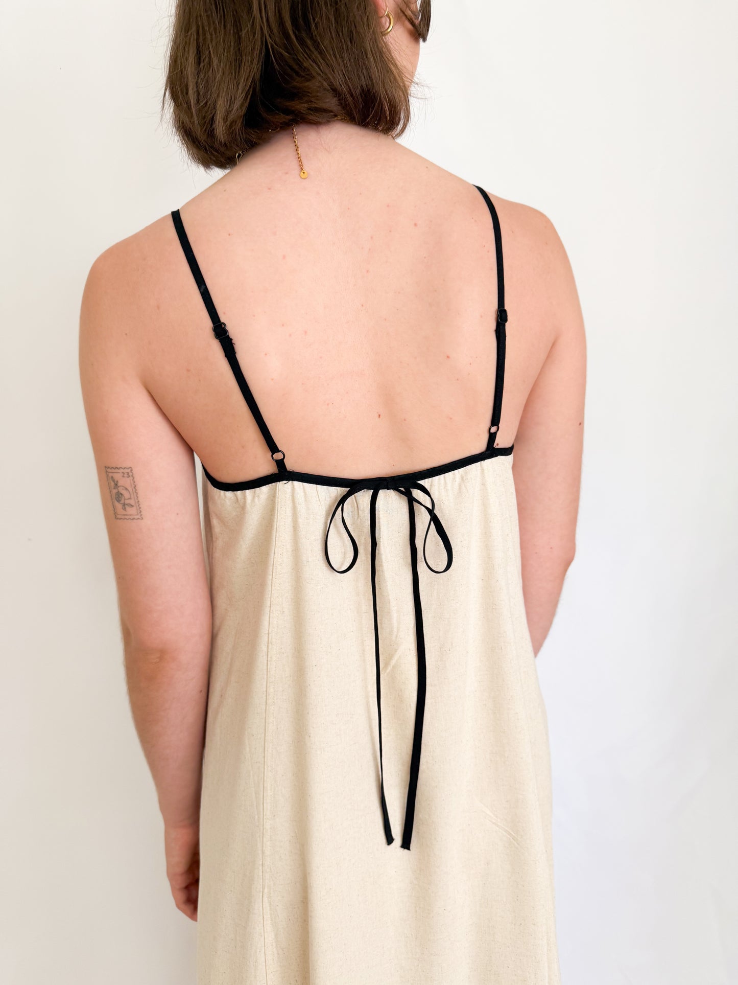 Leinen Trägerkleid