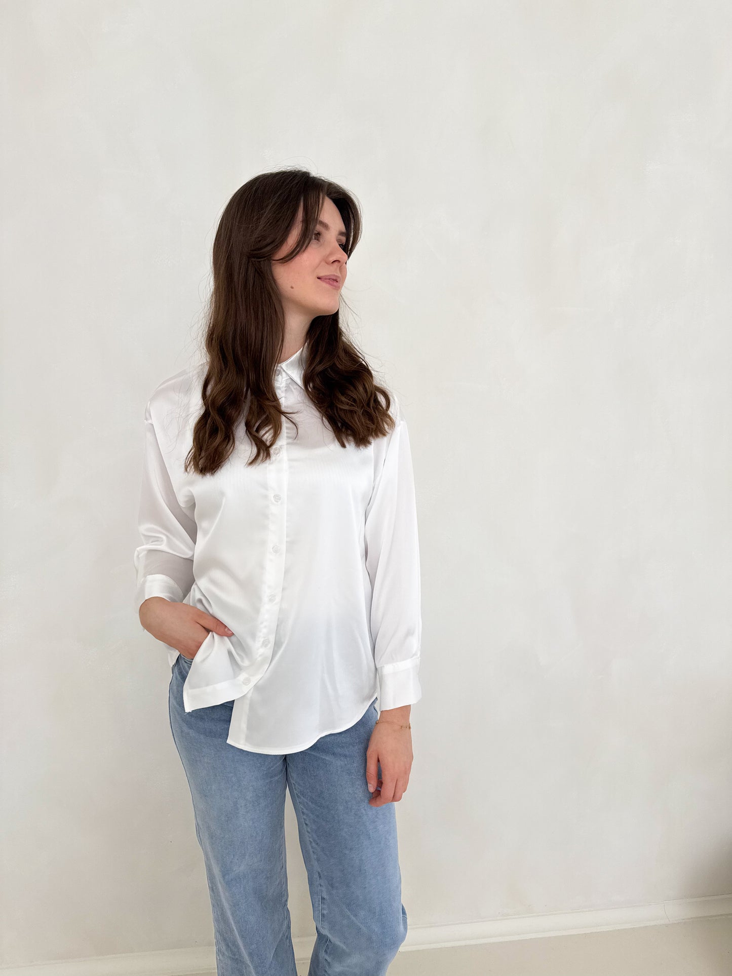 Satin Bluse