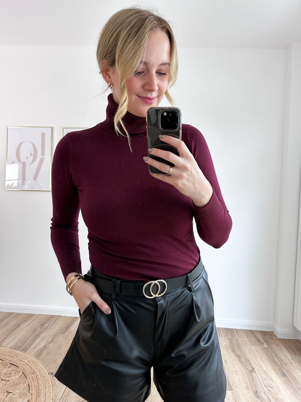 Rollkragen Pullover Basic