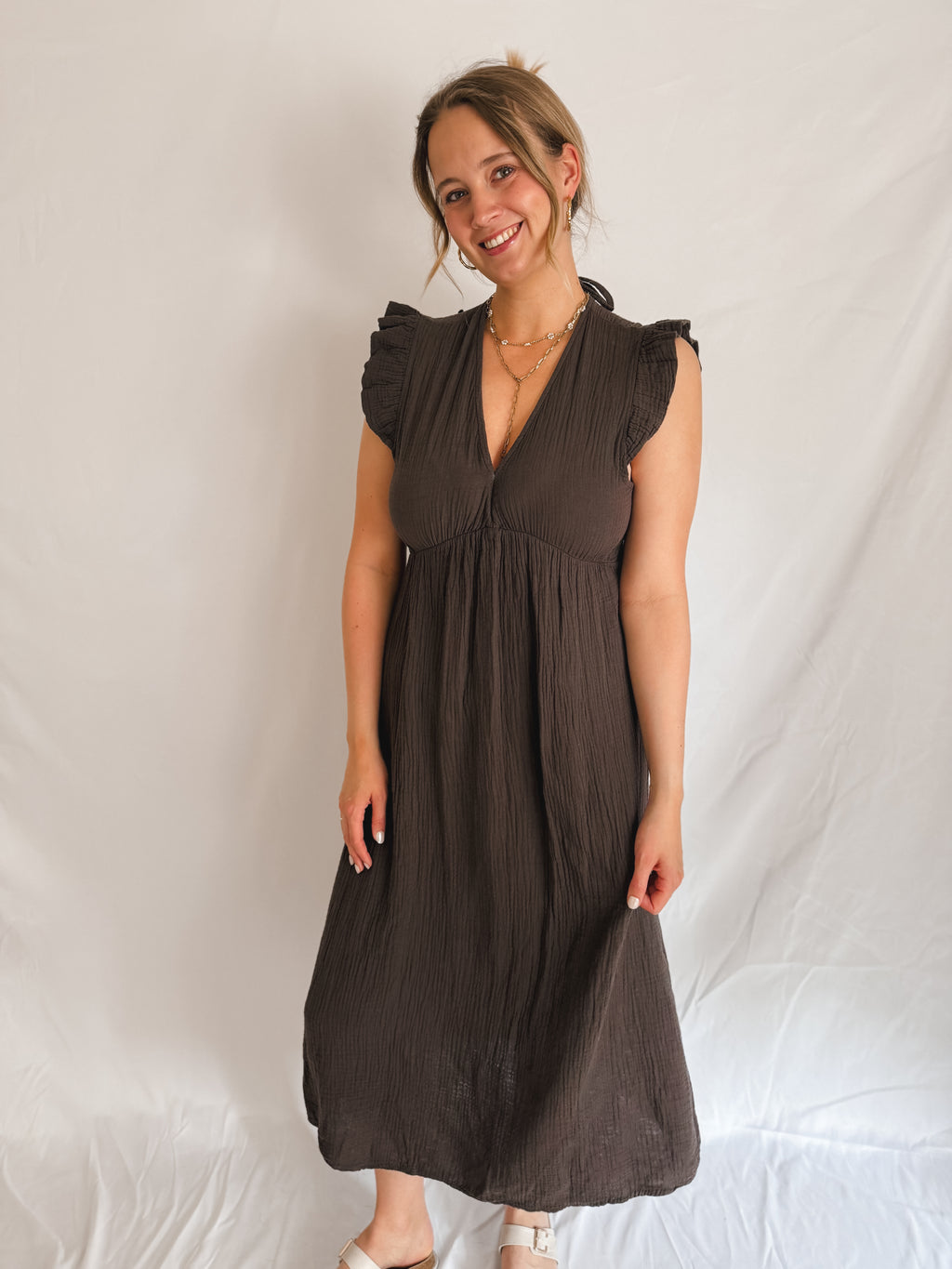 Musselin Maxikleid Sunshine