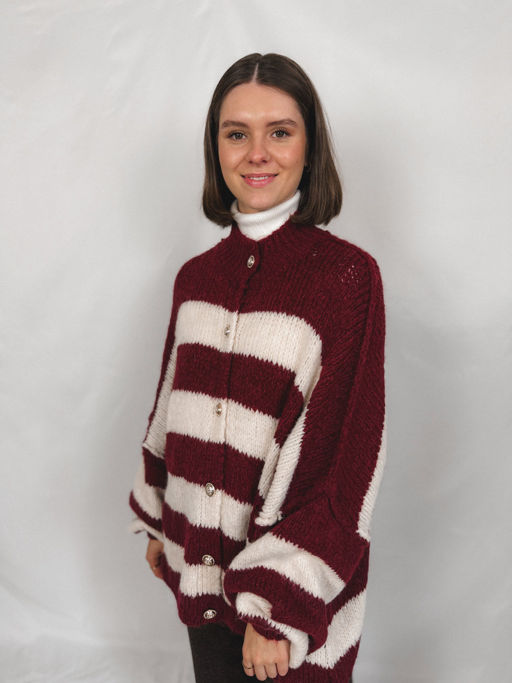 Oversized Cardigan Stripes