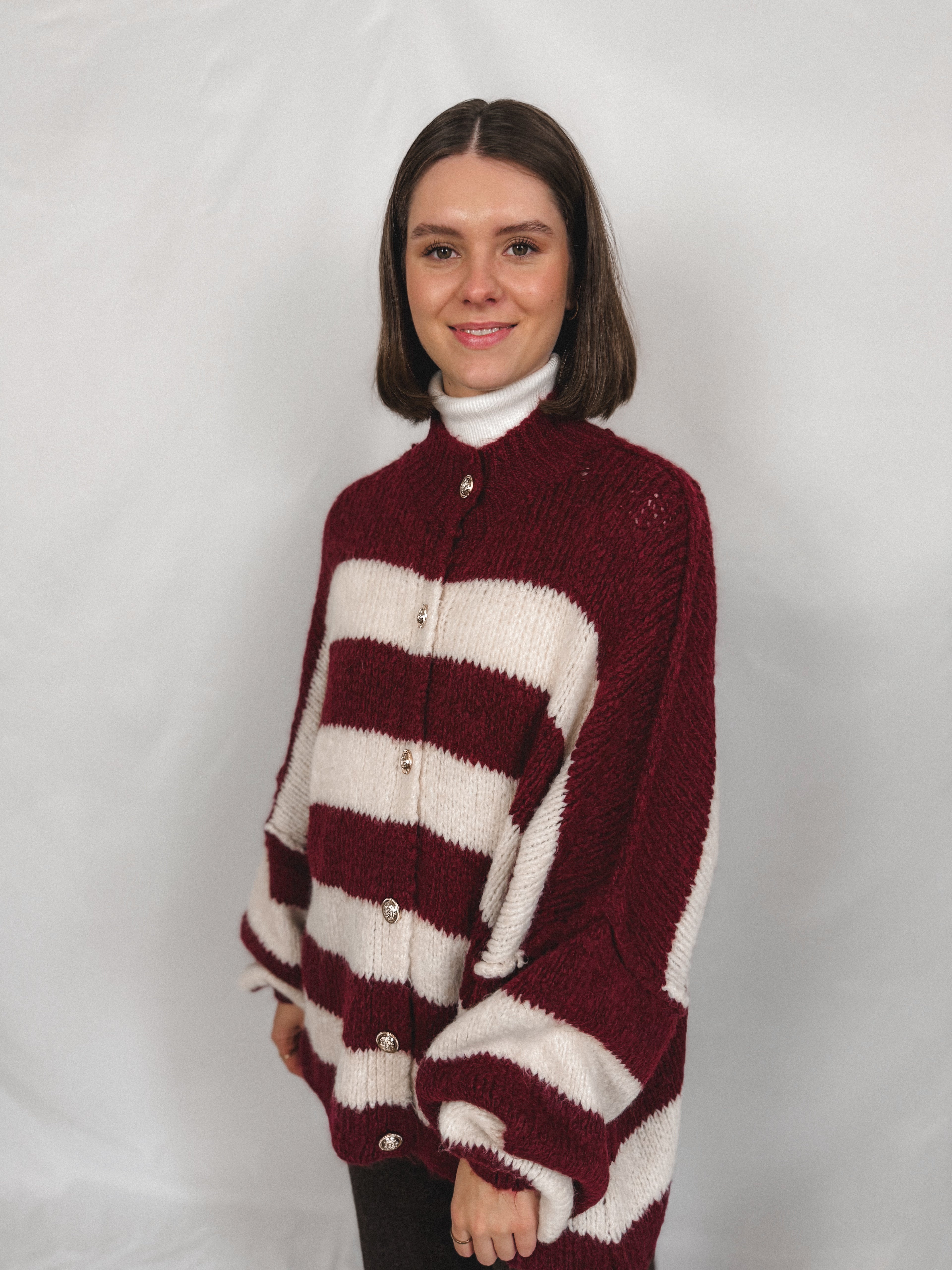 Oversized Cardigan Stripes