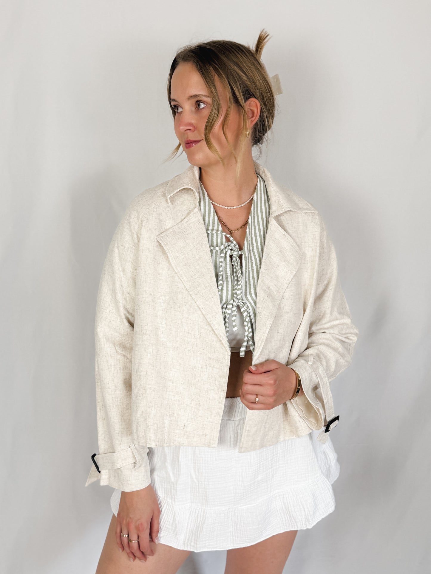 Leinen Jacke Yuna