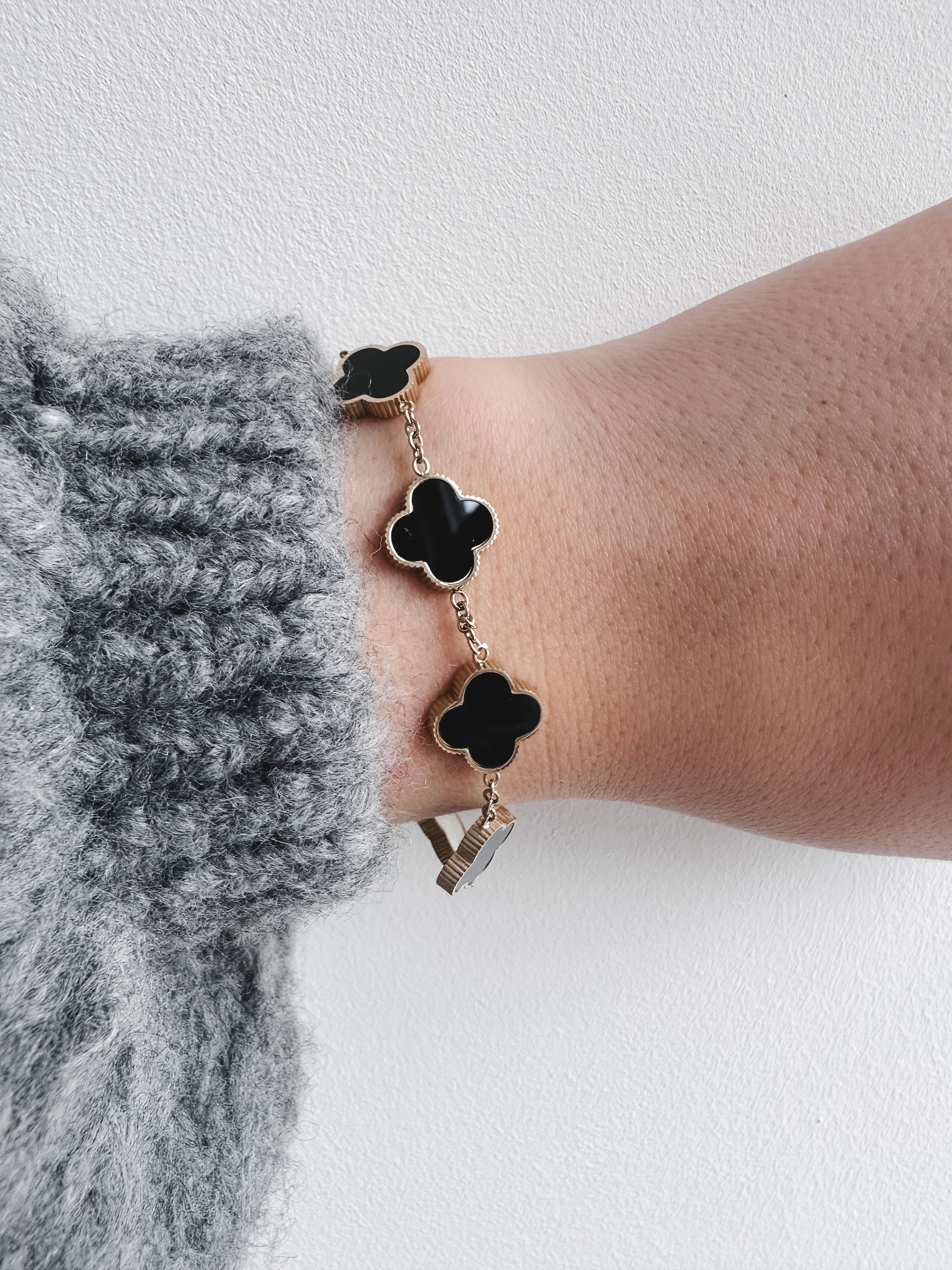 Clover Armband Sea Shell