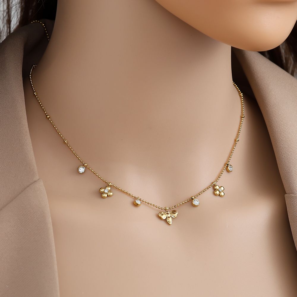 Bee & Flower Kette