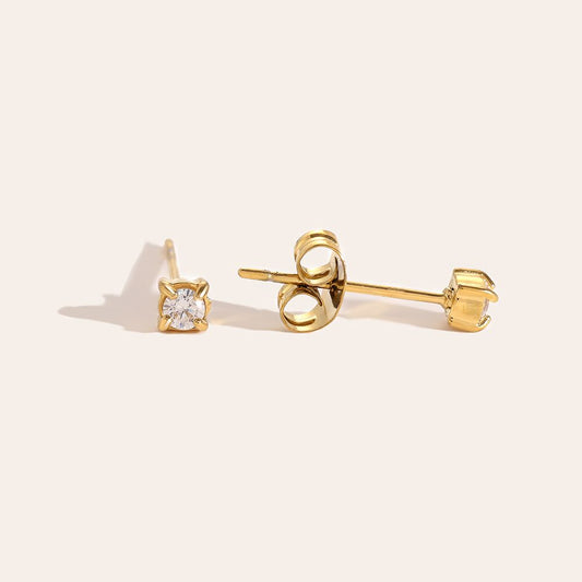 Simple Diamond Stecker Ohrringe