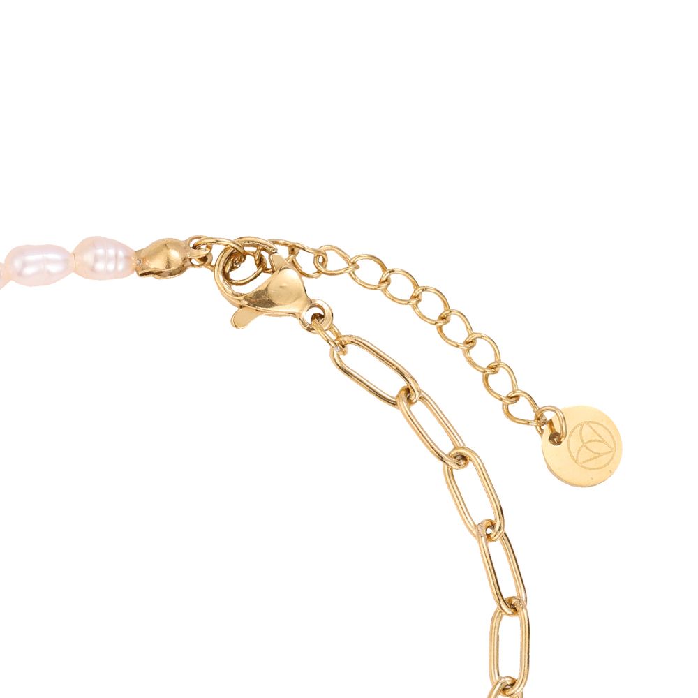 Pearl & Chain Armband