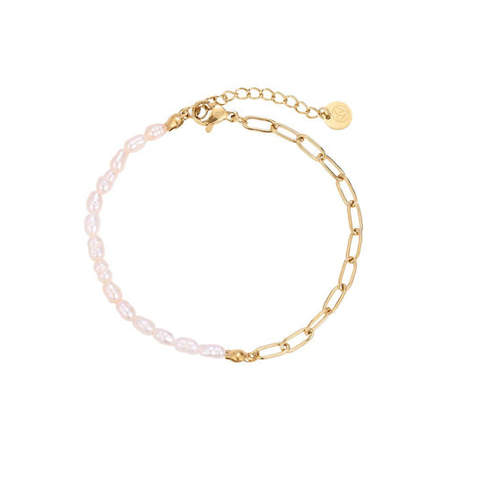 Pearl & Chain Armband