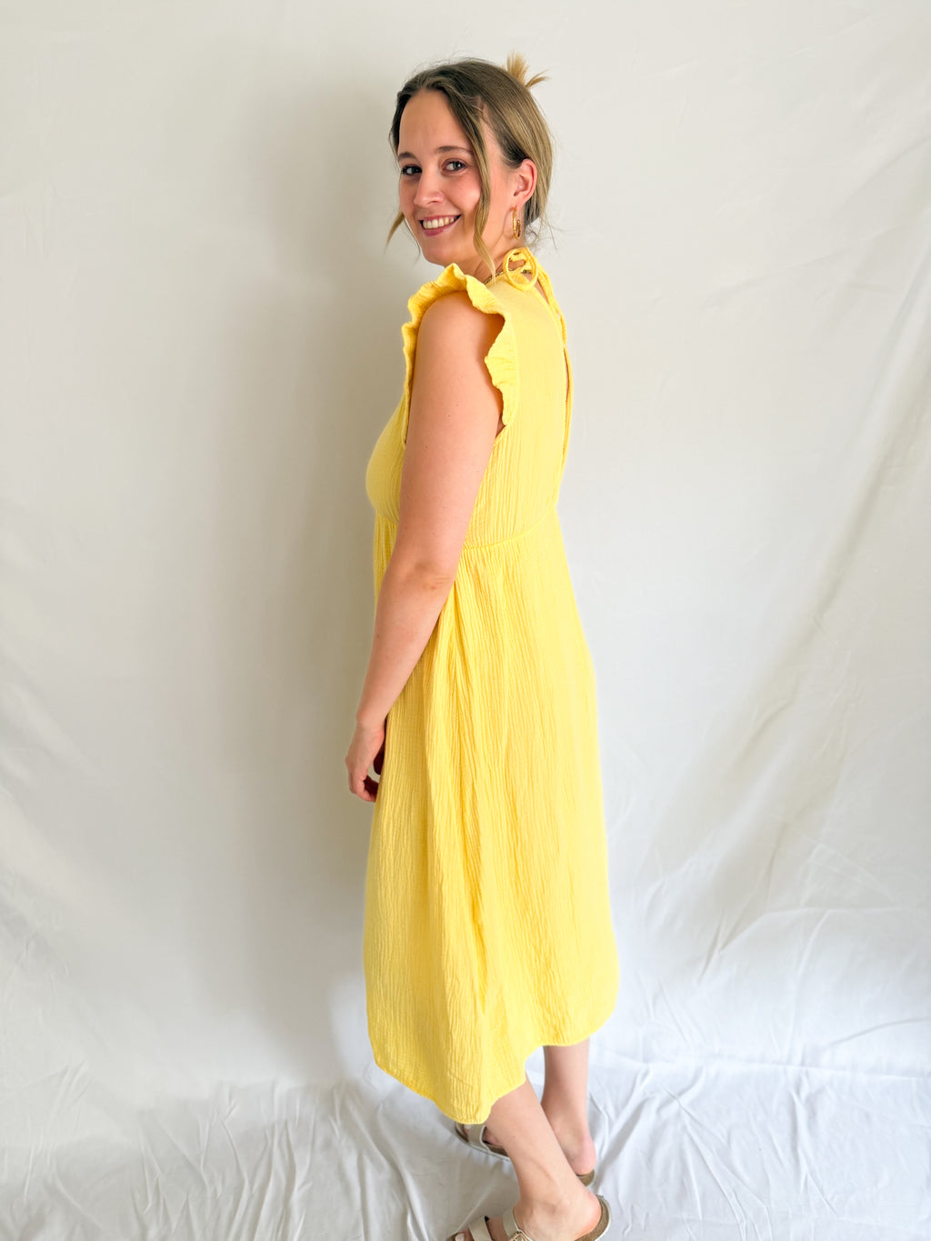 Musselin Maxikleid Sunshine