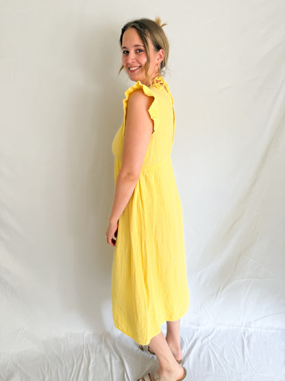 Musselin Maxikleid Sunshine