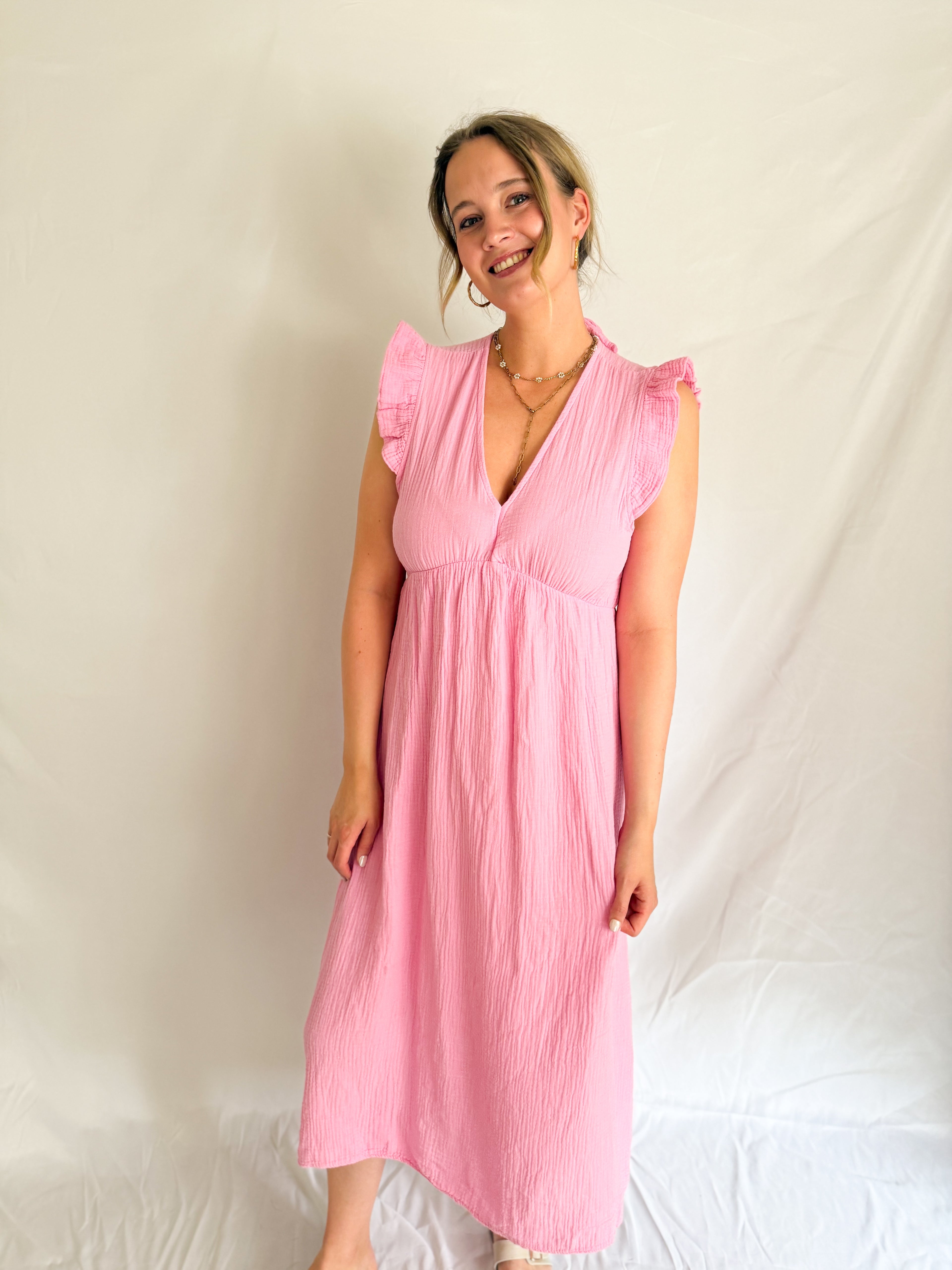 Musselin Maxikleid Sunshine