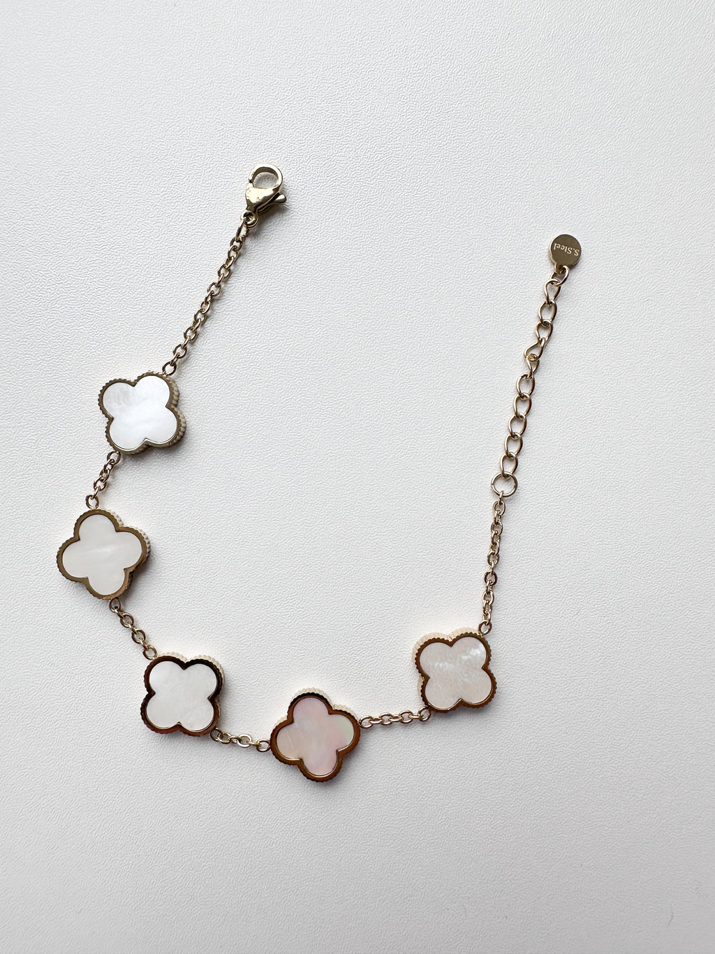 Clover Armband Sea Shell