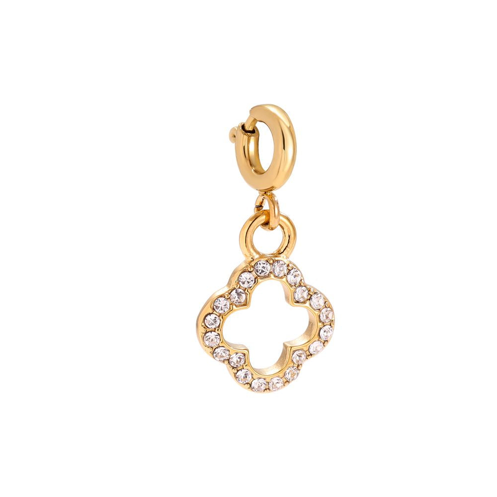 Diamond Clover Charm