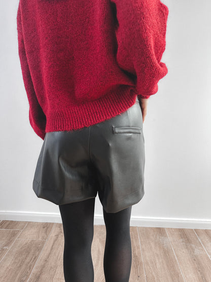 Leder Shorts