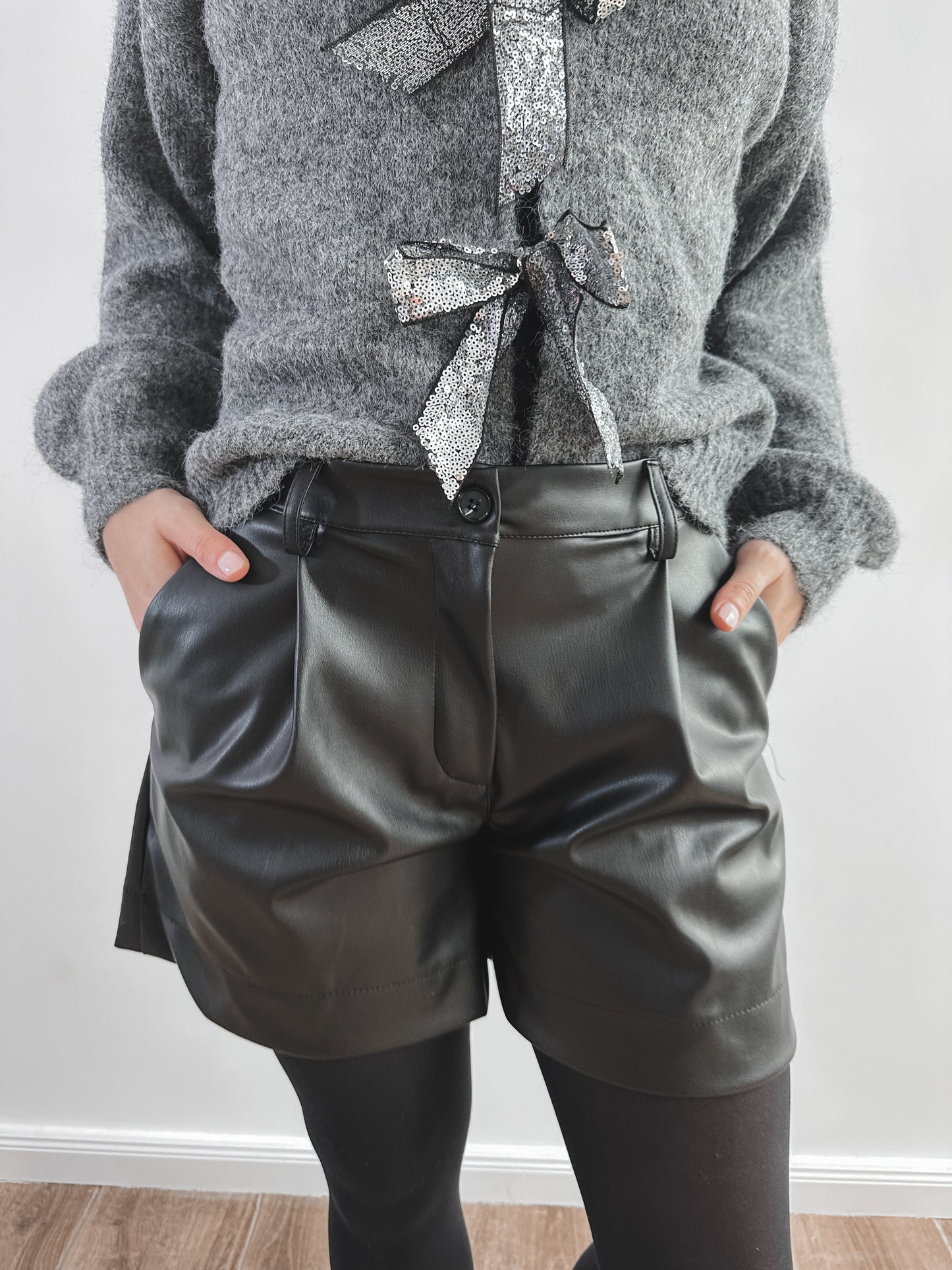 Leder Shorts