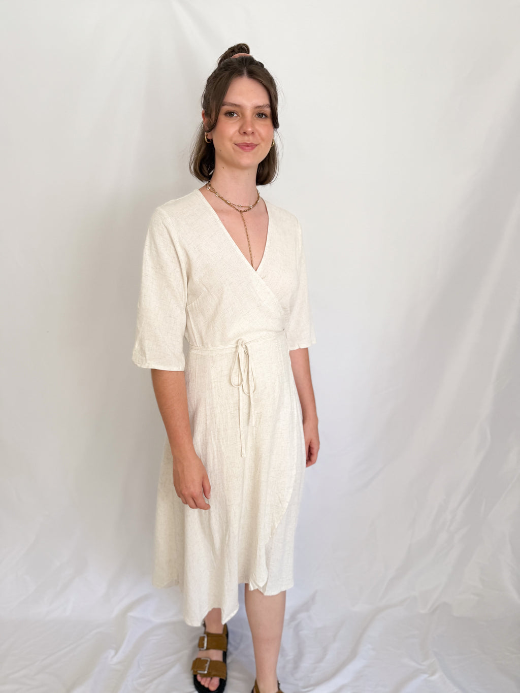 Leinenkleid zum Binden