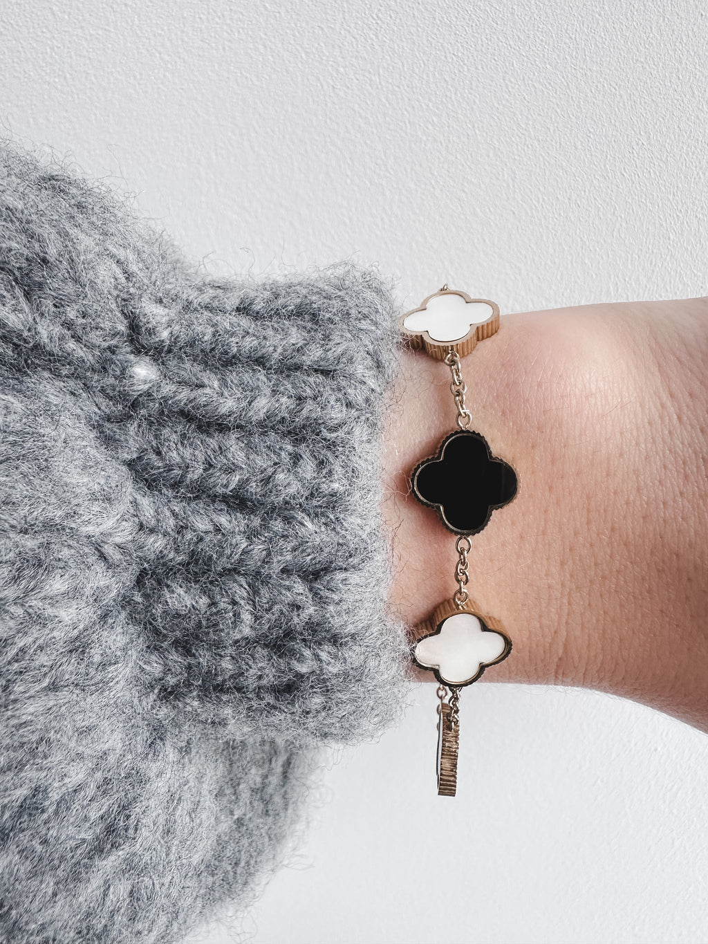 Clover Armband Sea Shell