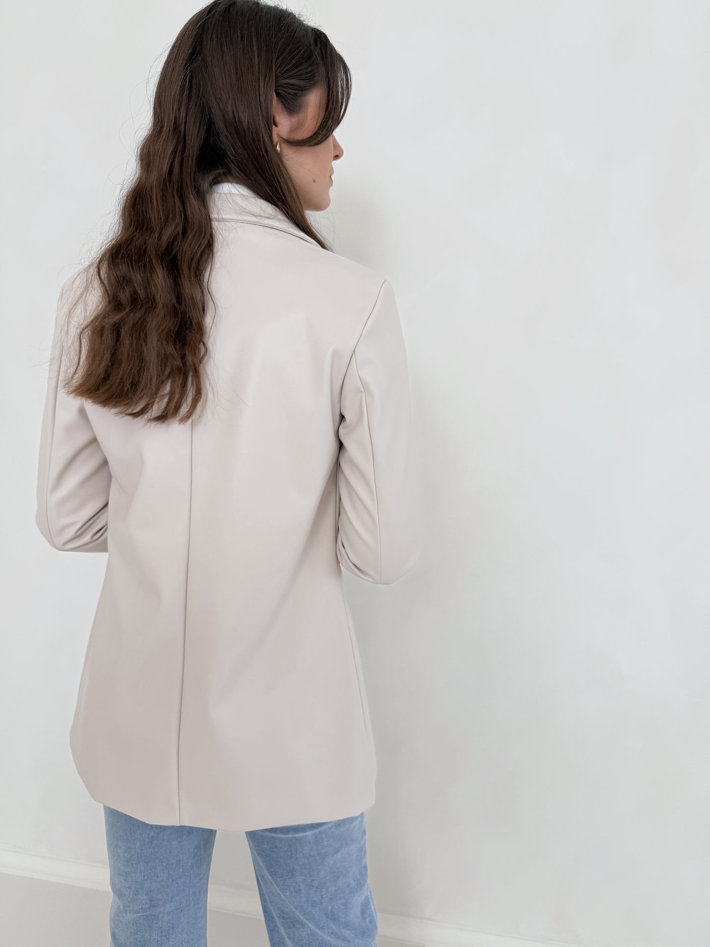 Leder Blazer