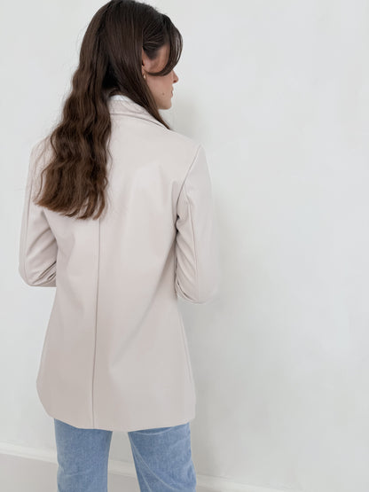 Leder Blazer