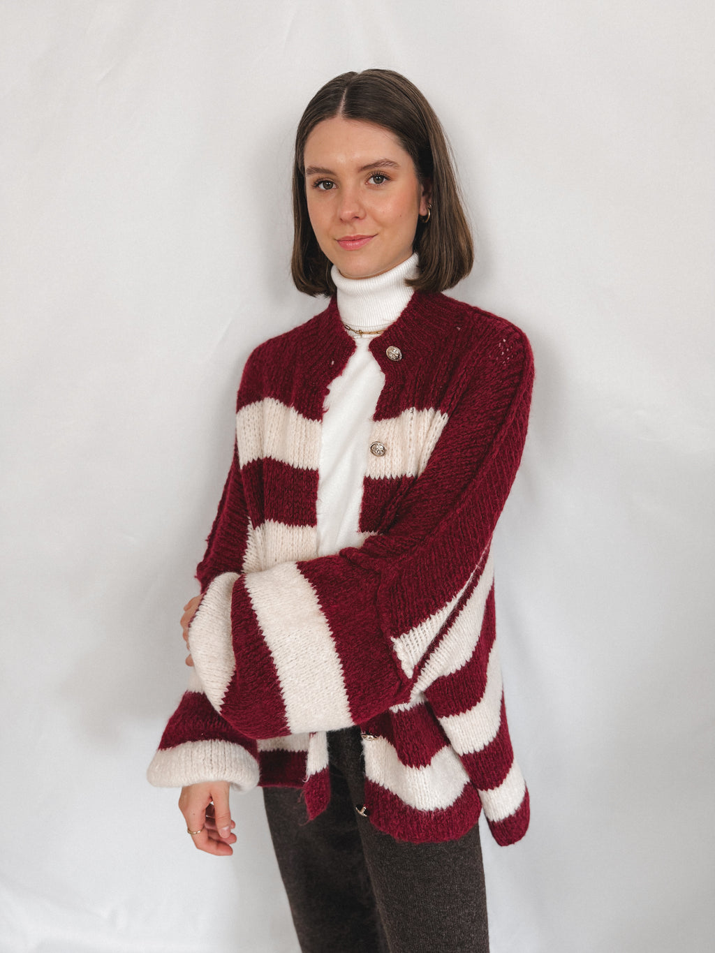 Oversized Cardigan Stripes