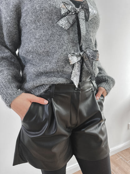 Leder Shorts