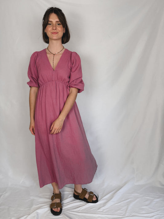 Musselin Maxikleid
