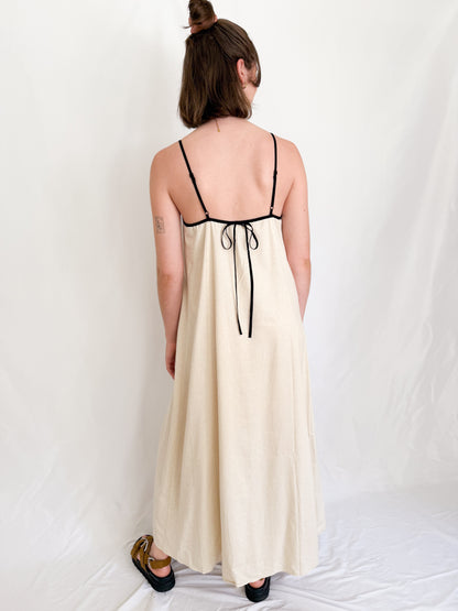 Leinen Trägerkleid