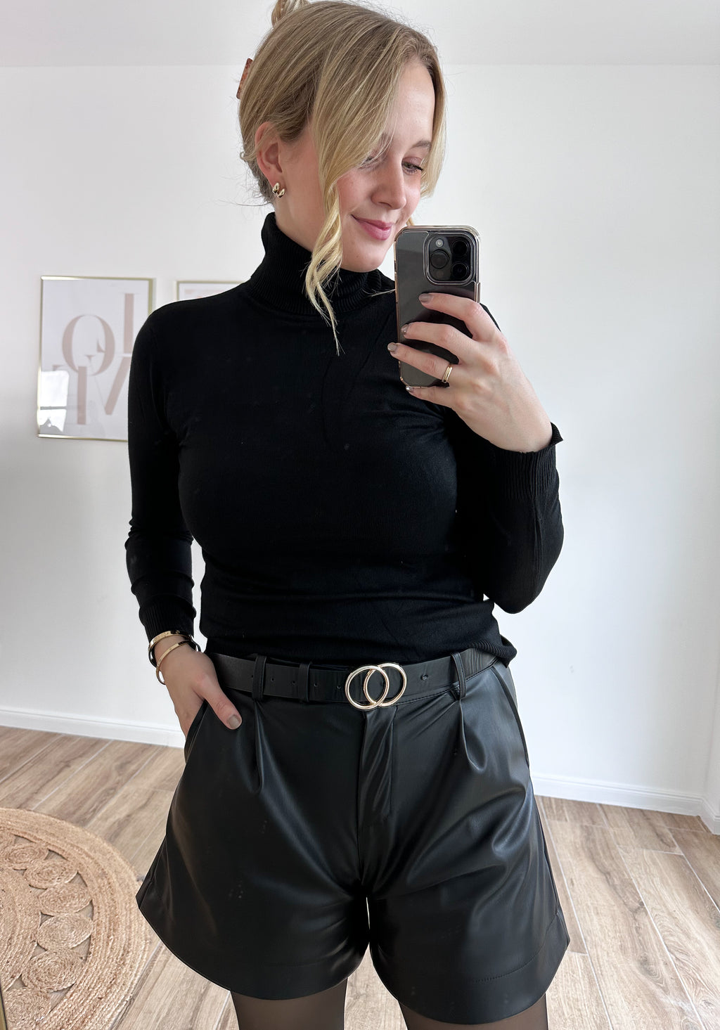 Rollkragen Pullover Basic