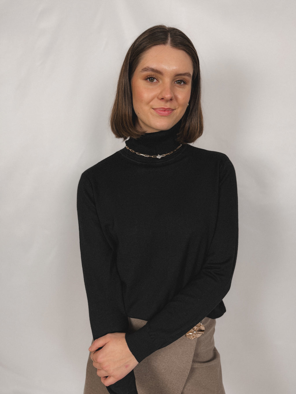 Rollkragen Pullover Basic