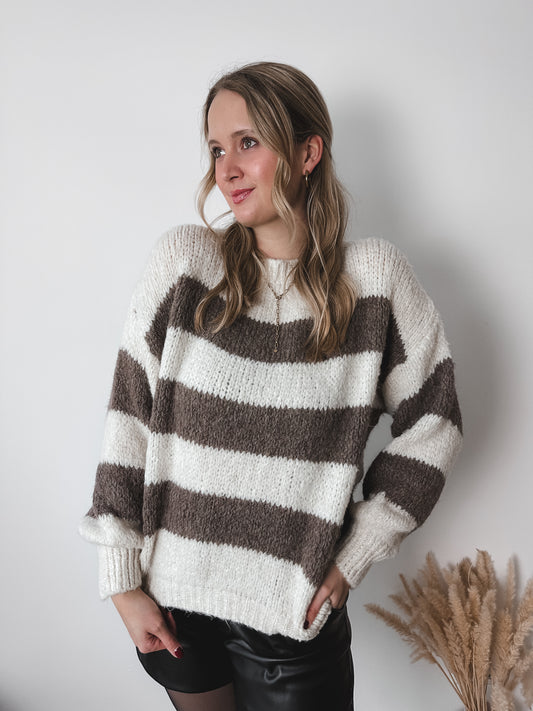 Oversized Pullover Stripes