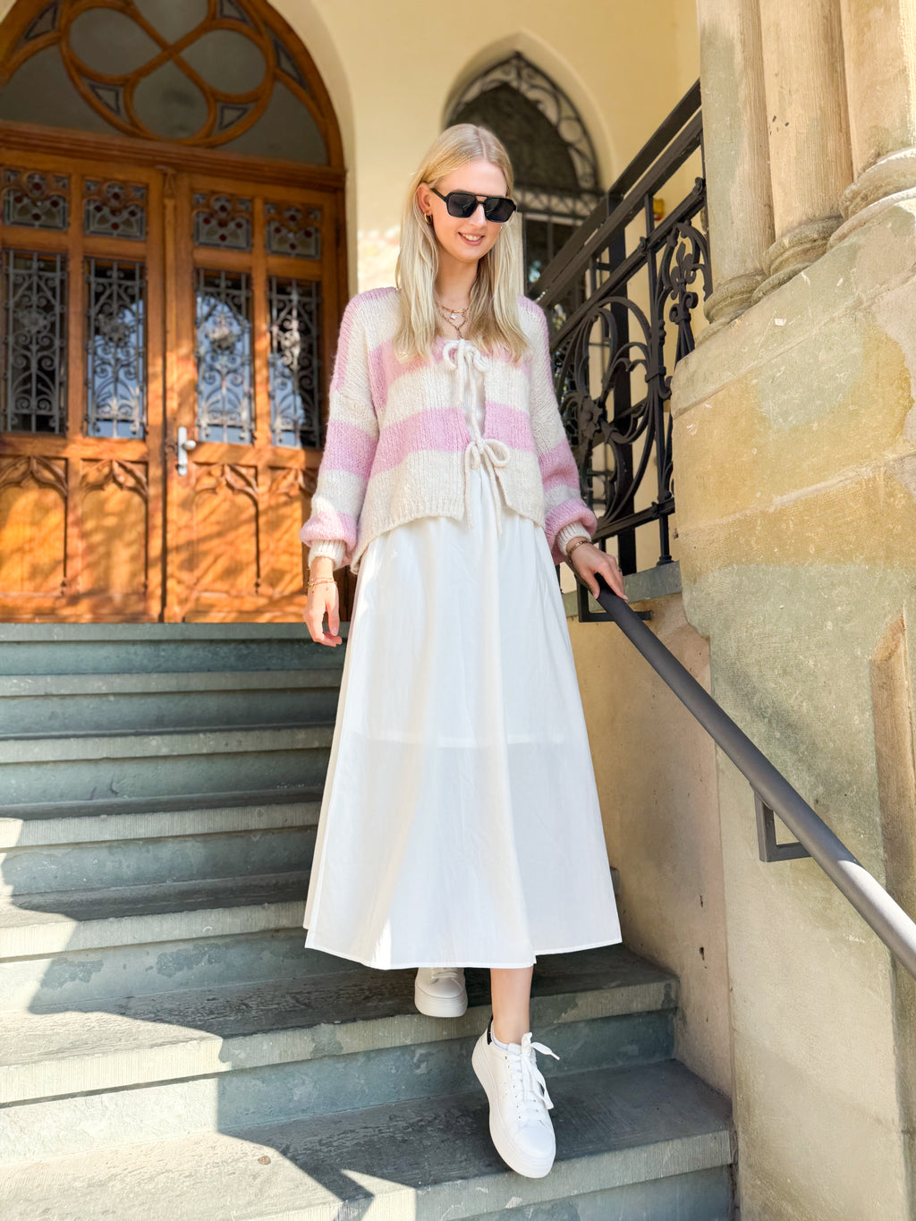 Cardigan Stripes & Bows