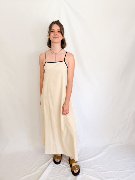 Leinen Trägerkleid