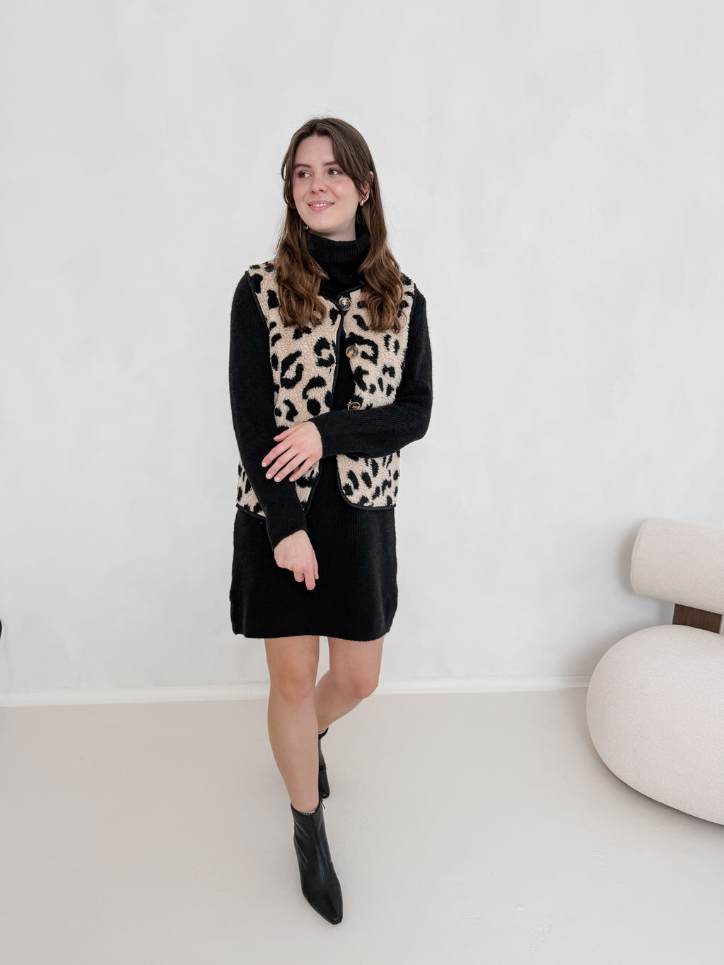 Strickkleid mit Rollkragen