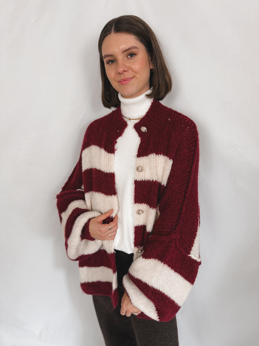 Oversized Cardigan Stripes