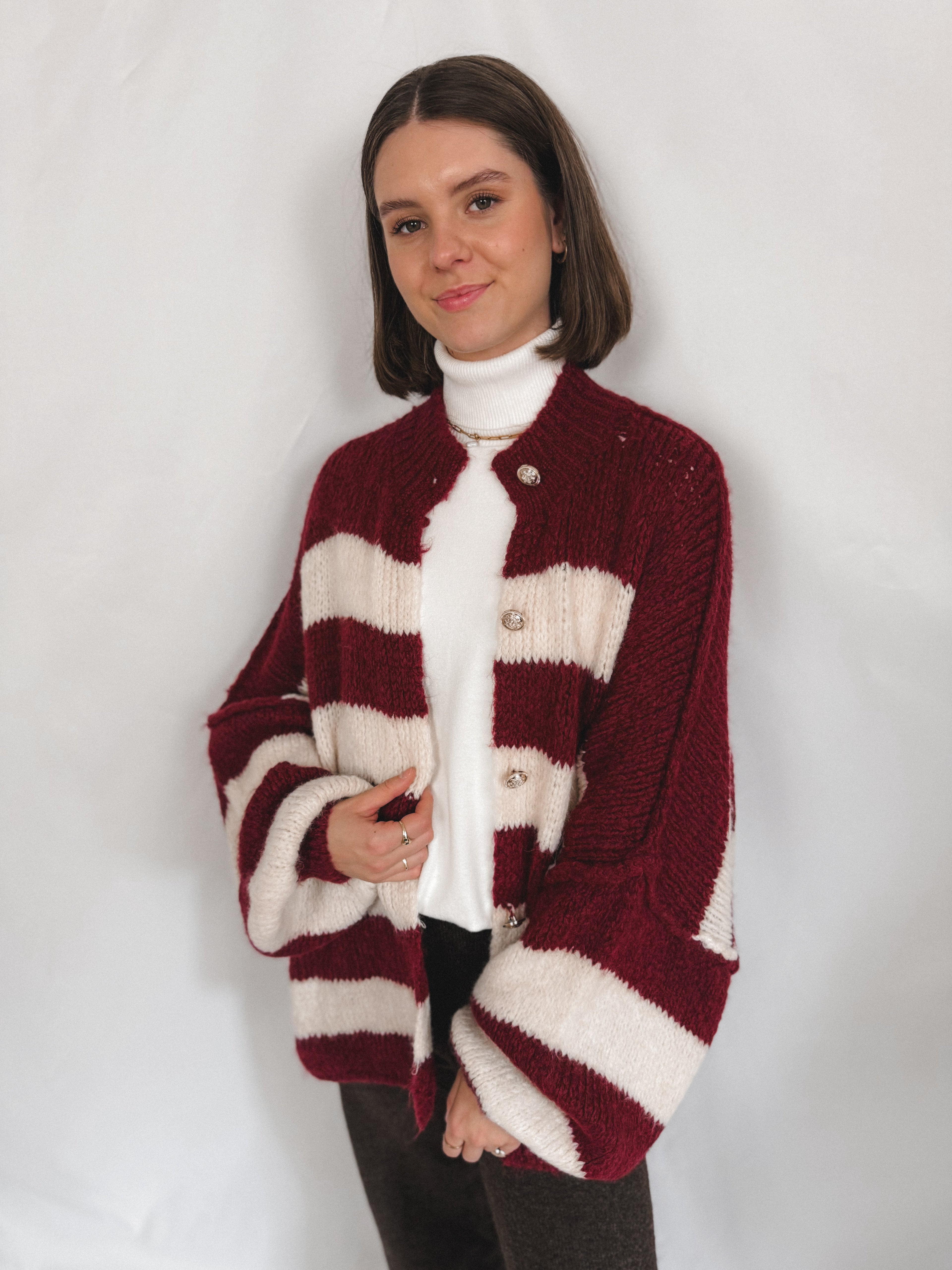 Oversized Cardigan Stripes