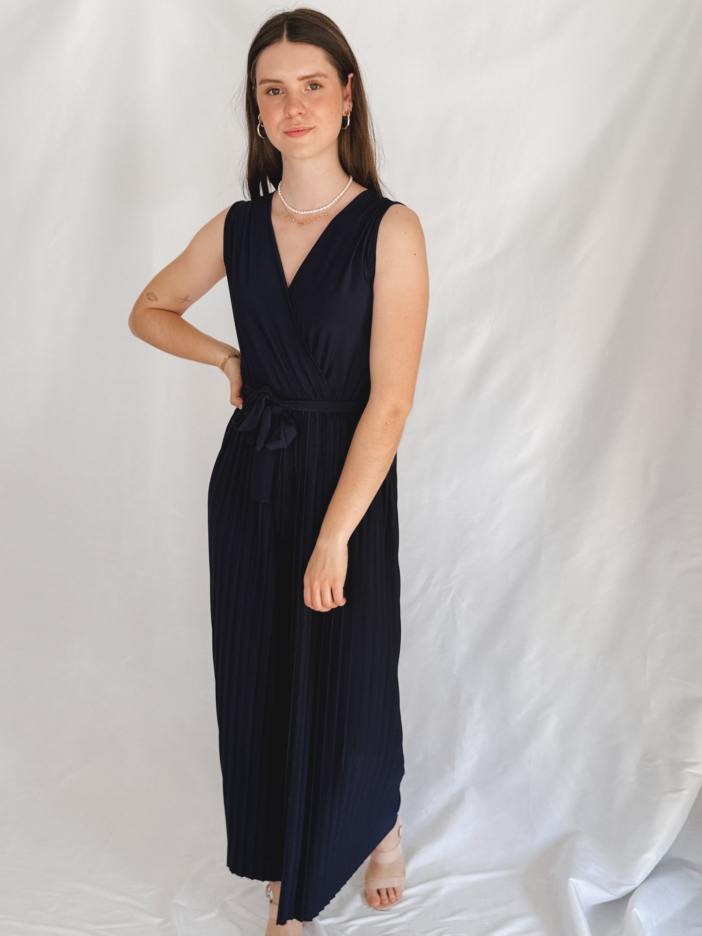 Plissee Jumpsuit
