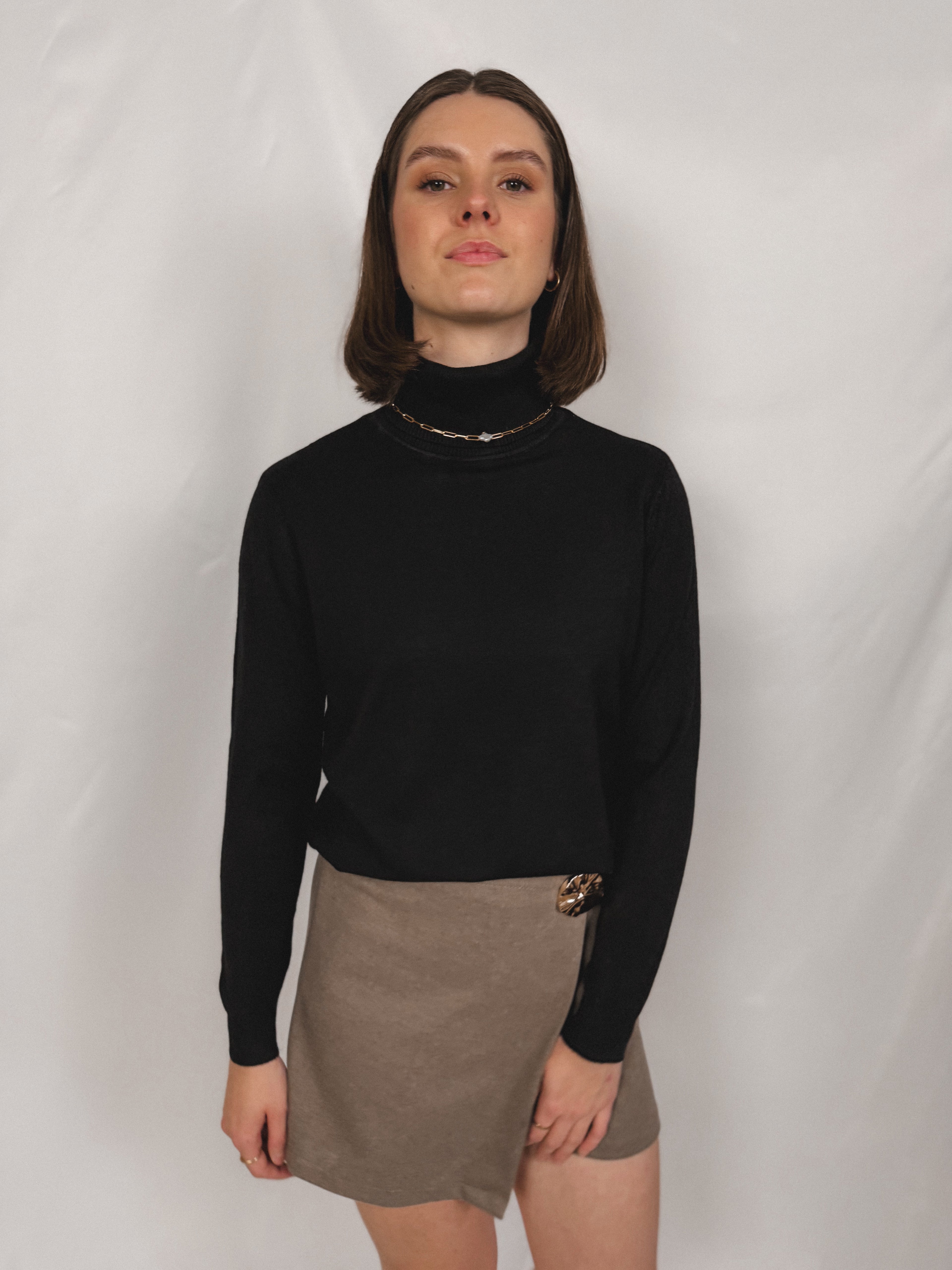 Rollkragen Pullover Basic