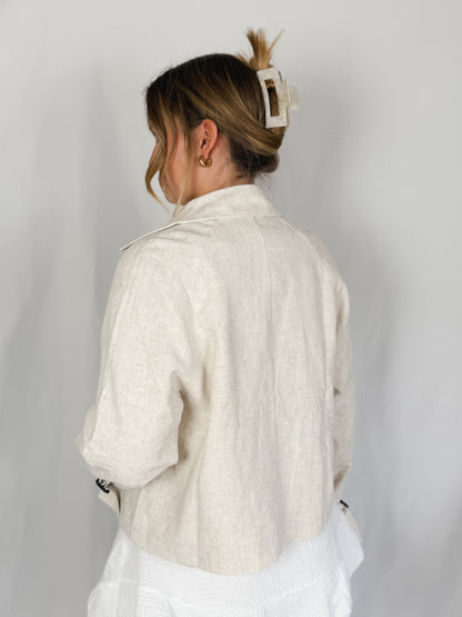 Leinen Jacke Yuna