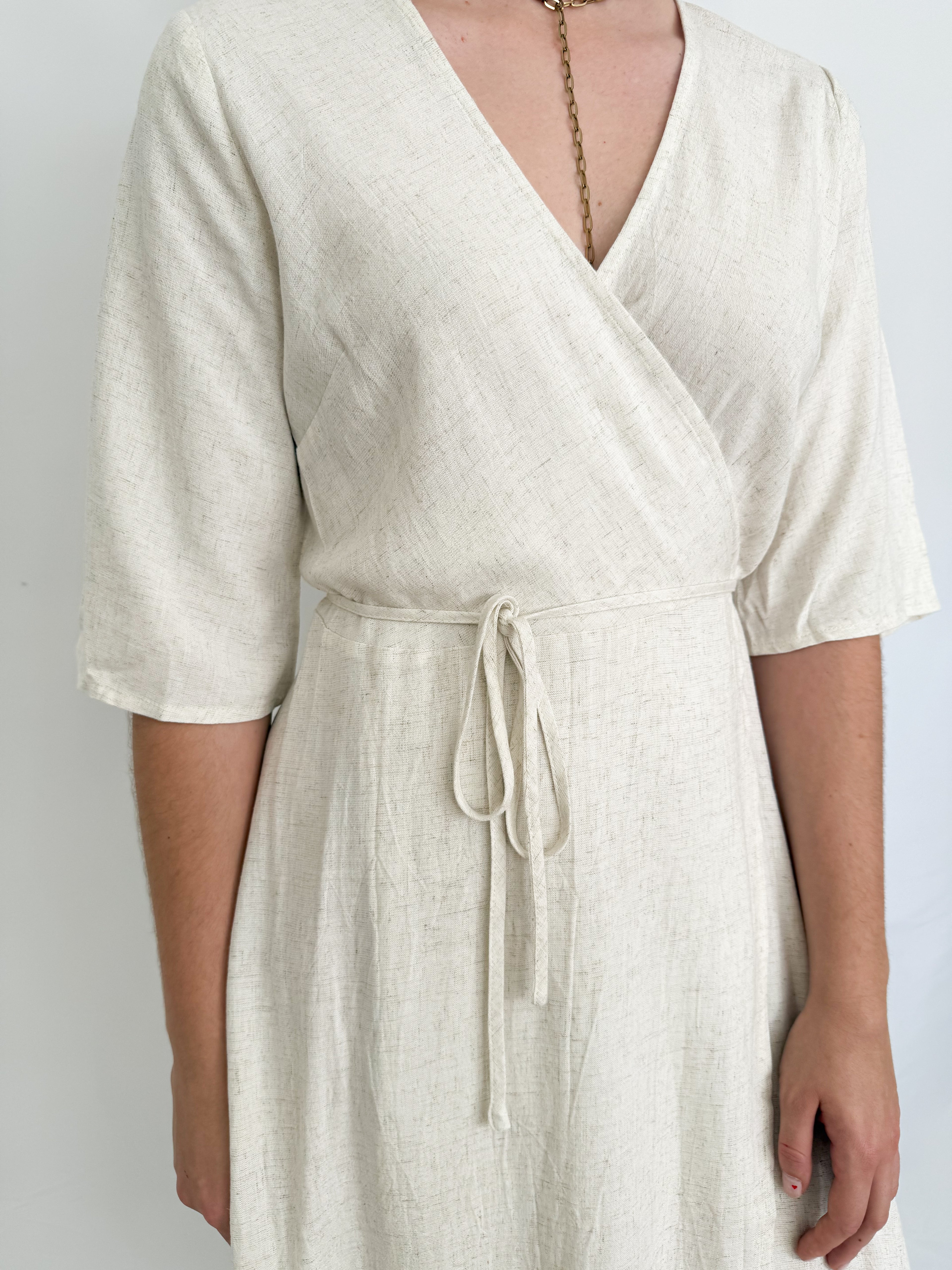 Leinenkleid zum Binden